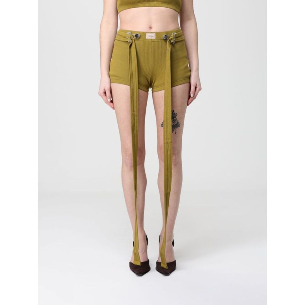 Jean Paul Gaultier Women Cotton Shorts With Straps Jean Paul Gaultier